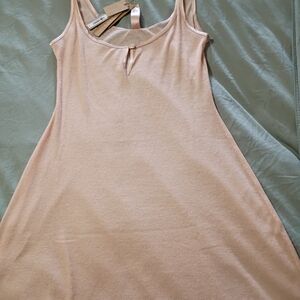 SKIMS Pale Pink Ribbed Tank Nightie
